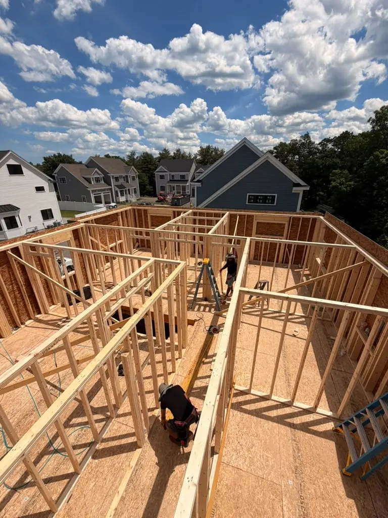 Prime Core Construction residential framing project progress
